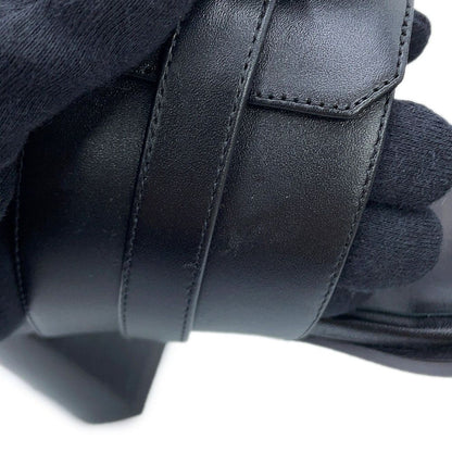 Hermes Sandals Ninon 50 Calf Leather Shoes Black 36 — view 5