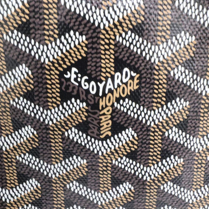 Goyard Saint Louis PM Black Tote Bag Din Canvas Leather with Clip — view 6