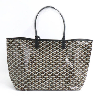 Goyard Saint Louis PM Black Tote Bag Din Canvas Leather with Clip — view 2