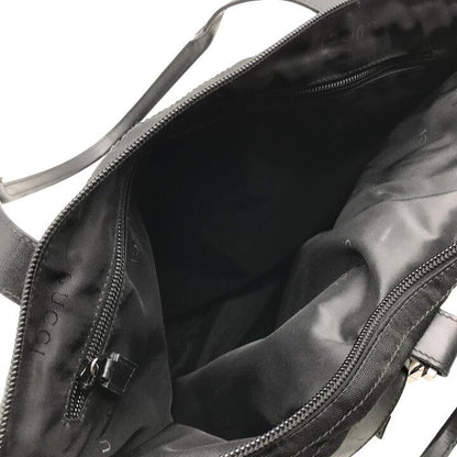Gucci Military Helmet Tote Shoulder Bag Leather Canvas Black — view 8