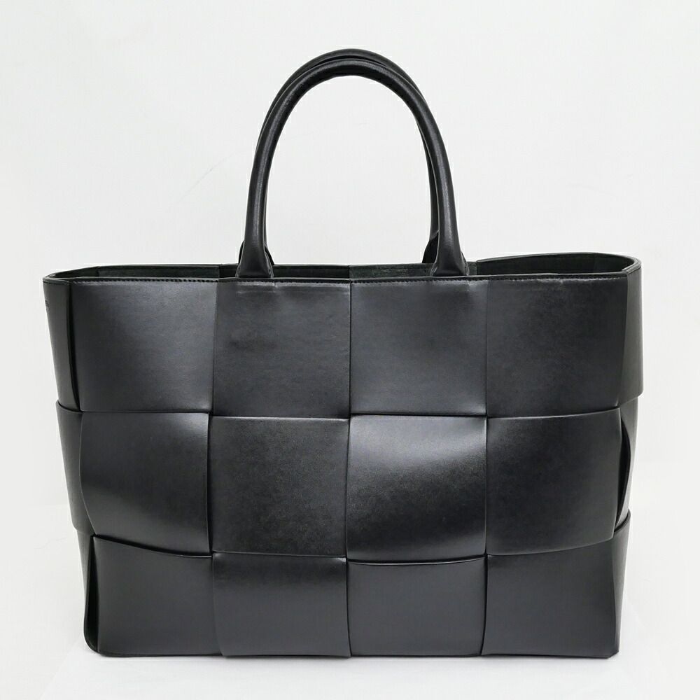 Bottega Veneta Arco Tote Bag Black Intrecciato Calf Leather — view 7