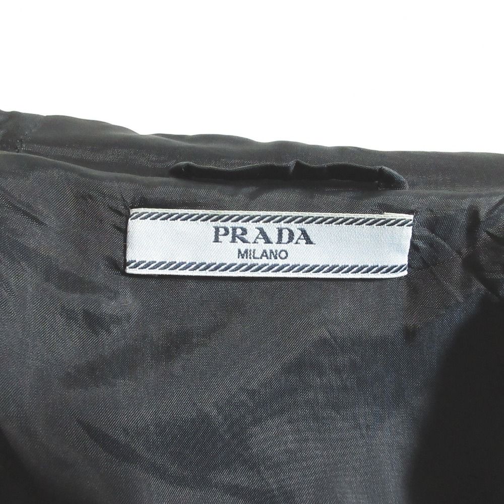 Prada Wool Calze Hooded Coat 38 Gray — view 6