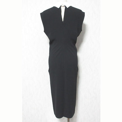 Max Mara Studio White Collared Sleeveless Dress 34 Black — view 2