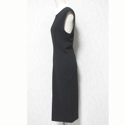 Max Mara Studio White Collared Sleeveless Dress 34 Black — view 3