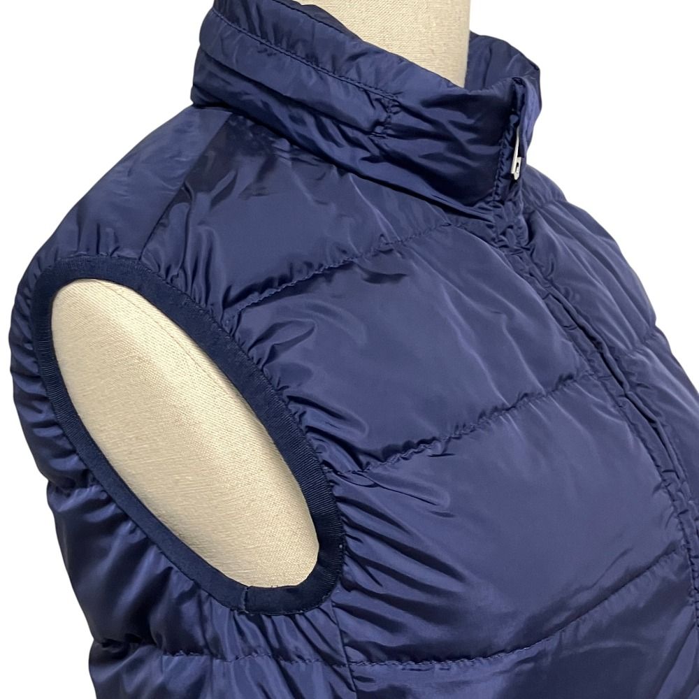 Gucci Logo Patch Down Vest Lining GG Pattern 38 Navy — view 7