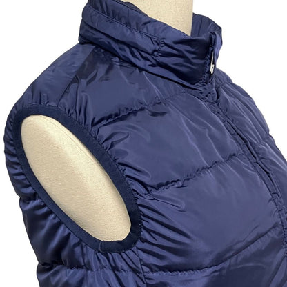 Gucci Logo Patch Down Vest Lining GG Pattern 38 Navy — view 7