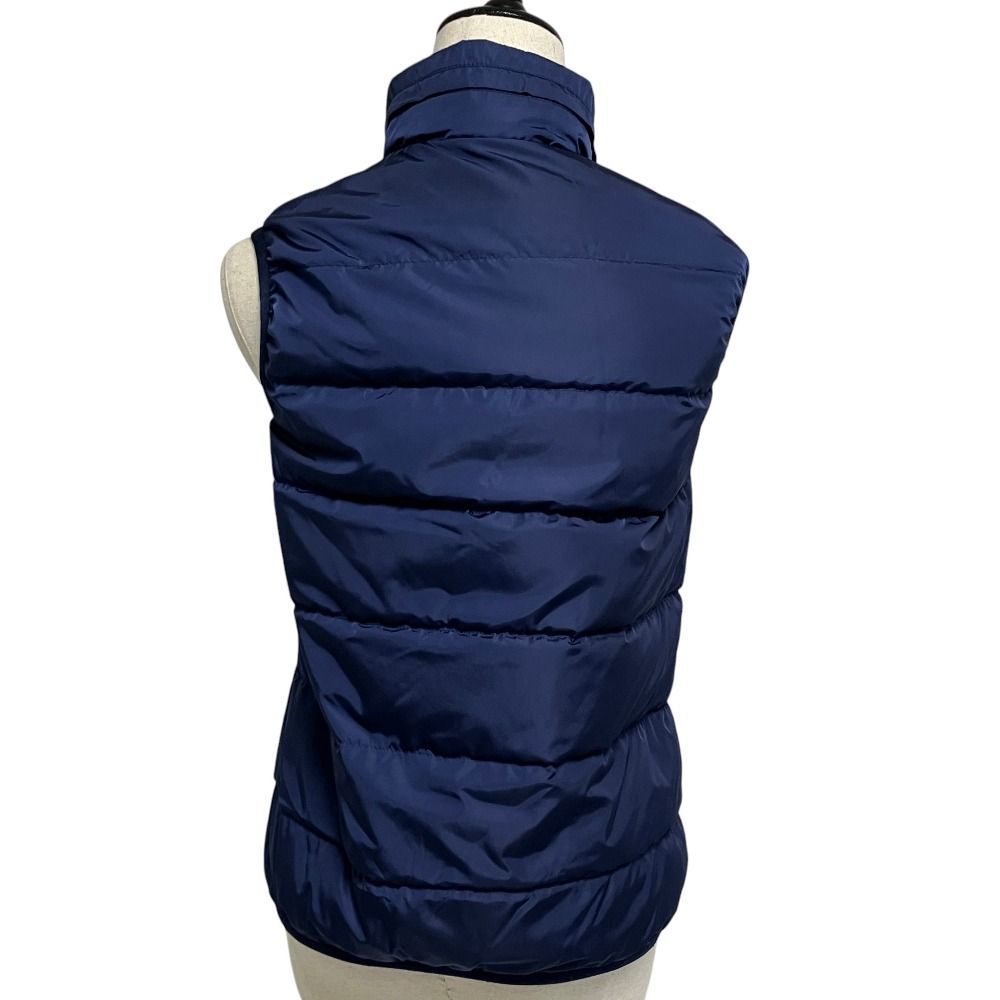Gucci Logo Patch Down Vest Lining GG Pattern 38 Navy — view 3