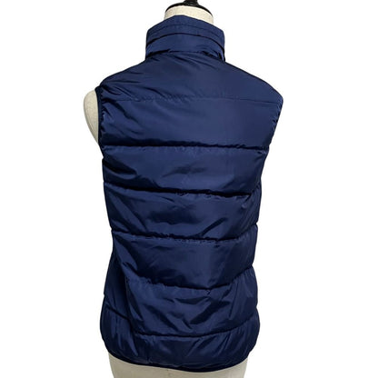 Gucci Logo Patch Down Vest Lining GG Pattern 38 Navy — view 3