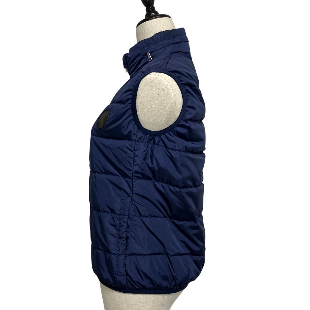 Gucci Logo Patch Down Vest Lining GG Pattern 38 Navy — view 2