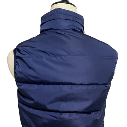 Gucci Logo Patch Down Vest Lining GG Pattern 38 Navy — view 5