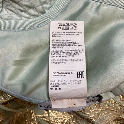 Dolce & Gabbana Jacquard Dress 36 Gold — view 7
