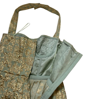 Dolce & Gabbana Jacquard Dress 36 Gold — view 4
