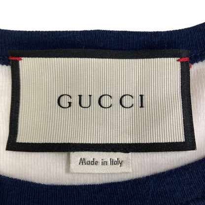Gucci Cat Applique Ringer-T-Shirt XS White — view 6