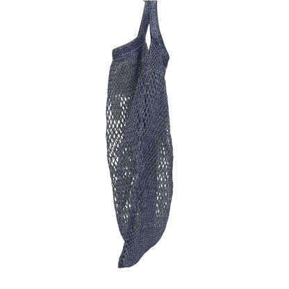 Prada Triangle Plate Mesh Mini Bag Metallic Color Light Blue — view 4