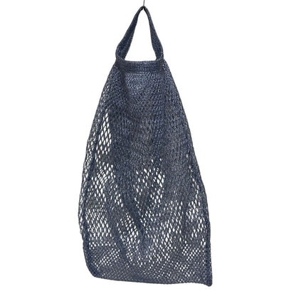 Prada Triangle Plate Mesh Mini Bag Metallic Color Light Blue — view 3