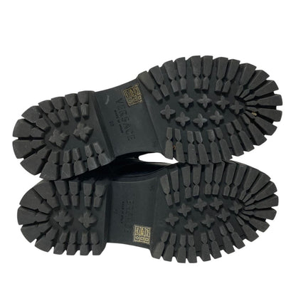 Versace Medusa Side Zip Lace Up Platform Short Boots Black 38 — view 4