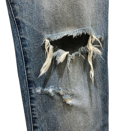 Dolce & Gabbana Distressed Plate Denim Pants Jeans 46 Indigo — view 5