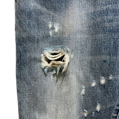 Dolce & Gabbana Distressed Plate Denim Pants Jeans 46 Indigo — view 4