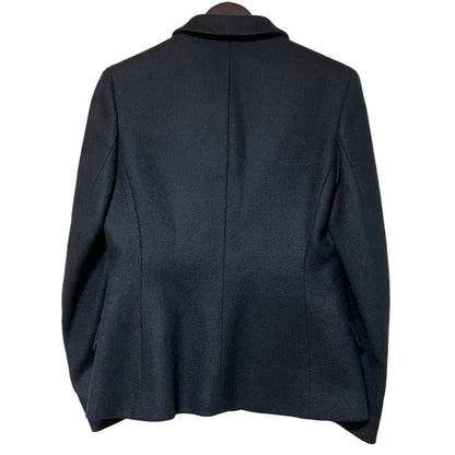 Prada Wool Jacket Knee Length Skirt Set 42 Black — view 3