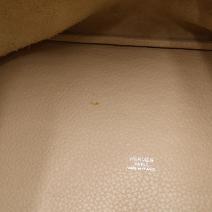 Hermes Picotin GM Handbag Silver Taurillon Clemence Parchemin — view 7