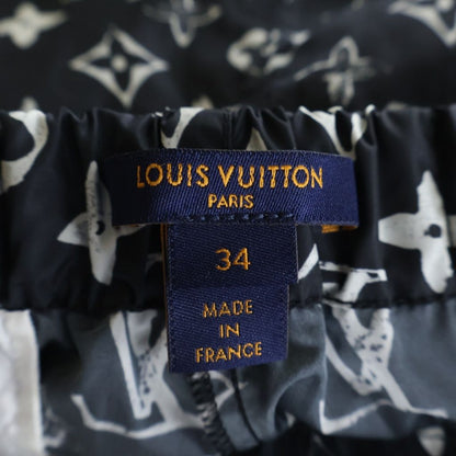 Louis Vuitton Monogram All Over Print Nylon Shorts Black — view 6