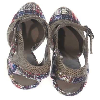 Chanel Tweed Heels Pumps Multicolor — view 4