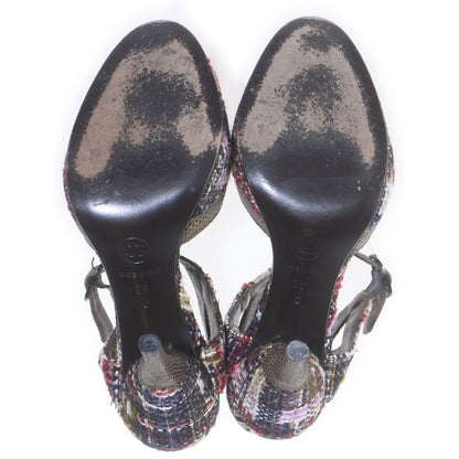 Chanel Tweed Heels Pumps Multicolor — view 5