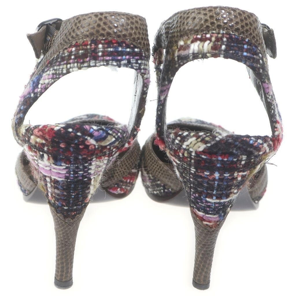 Chanel Tweed Heels Pumps Multicolor — view 3