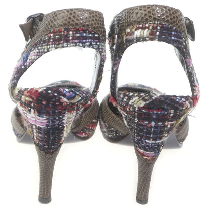 Chanel Tweed Heels Pumps Multicolor — view 3