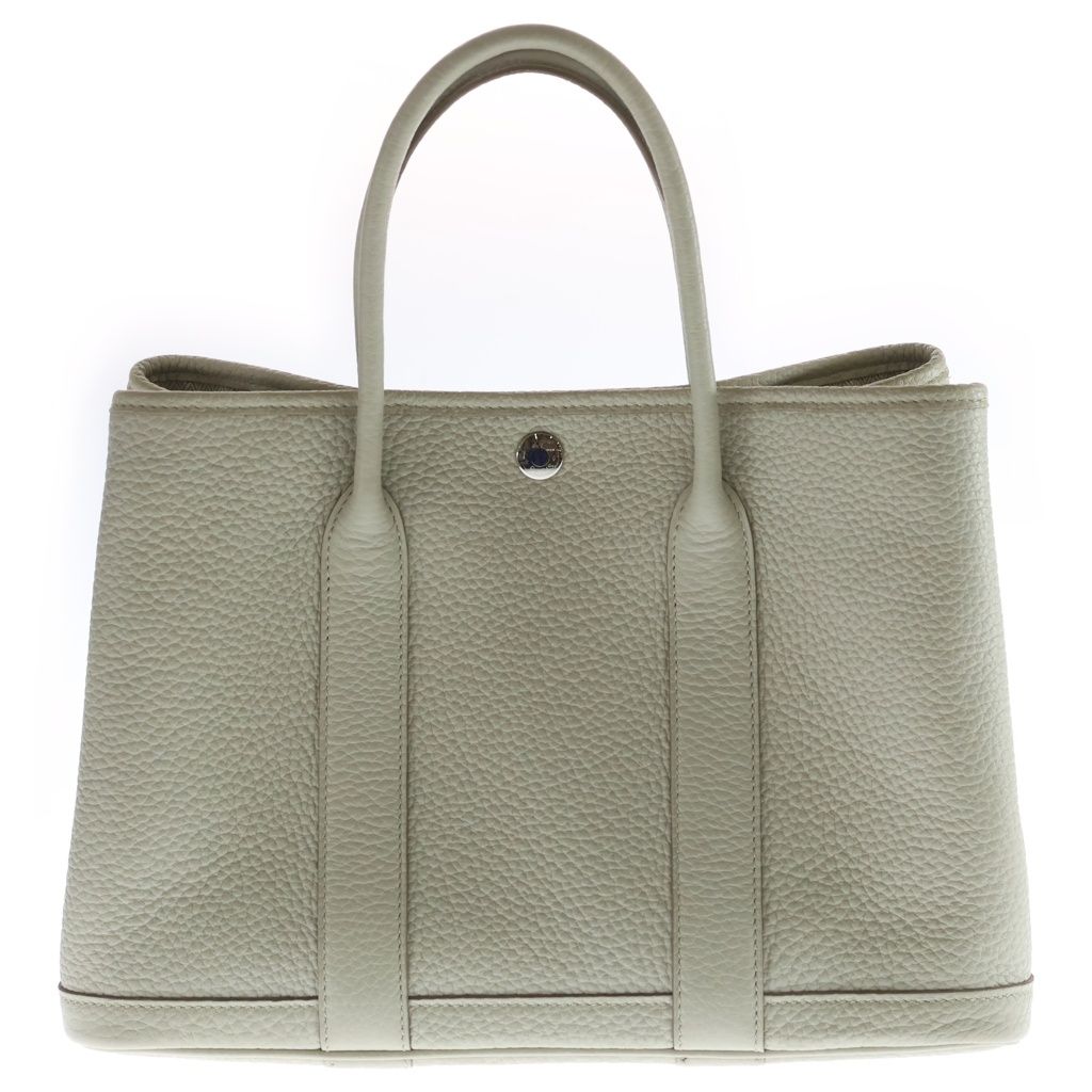 Hermes Garden Party 30 Negonda Silver Tote Bag Beton — view 2