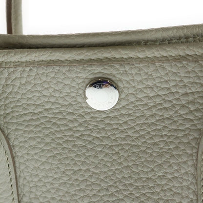 Hermes Garden Party 30 Negonda Silver Tote Bag Beton — view 6