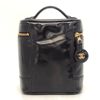 Chanel Vanity Bag CC Logo Black Seal — view 3