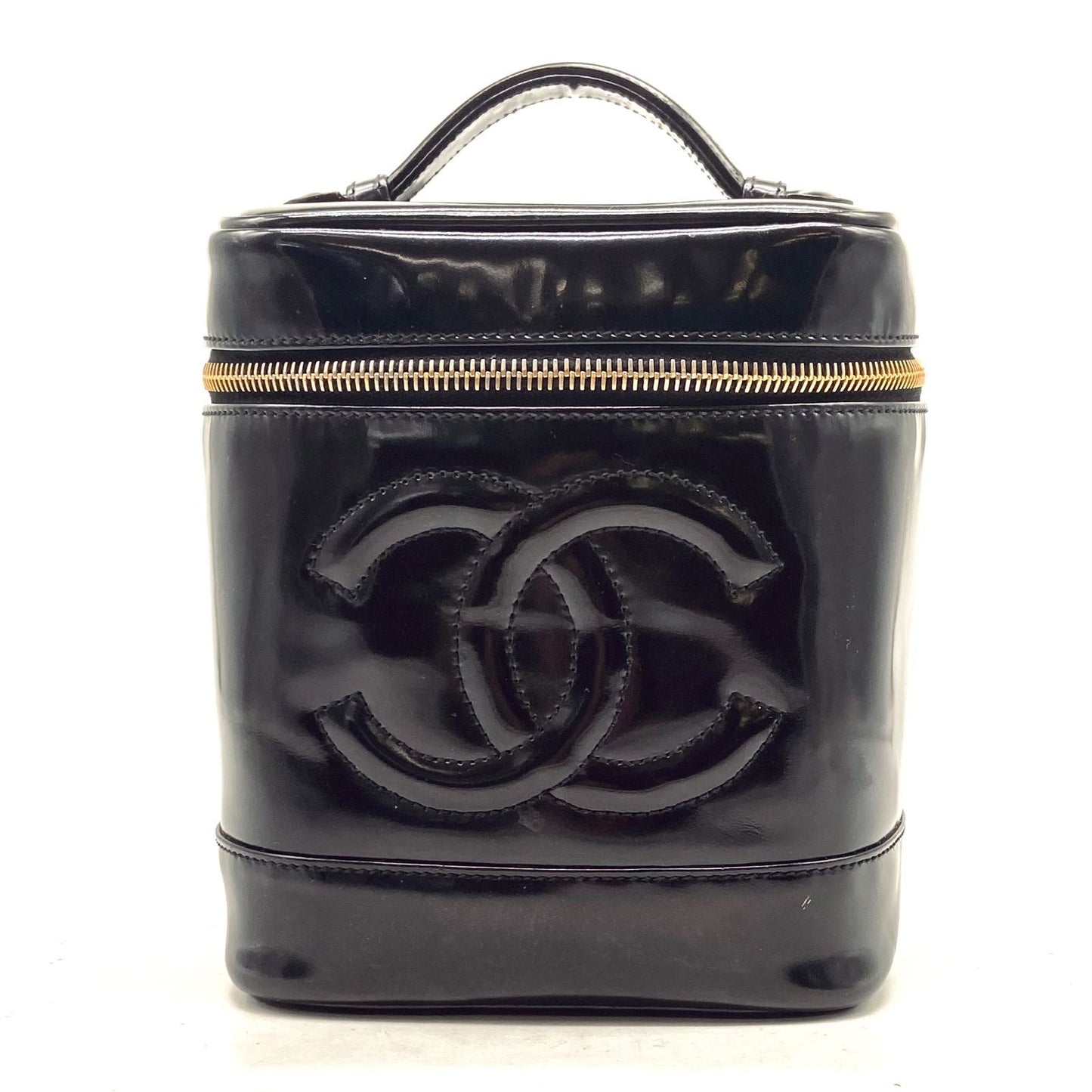 Chanel Vanity Bag CC Logo Black Seal — view 2