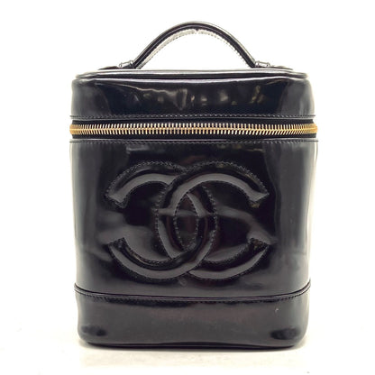 Chanel Vanity Bag CC Logo Black Seal — view 2