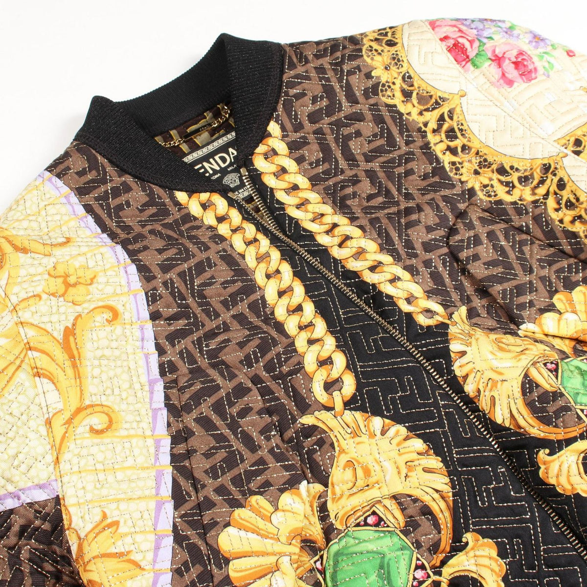 Fendi Fendace Zucca Pattern Jacket Silk — view 8