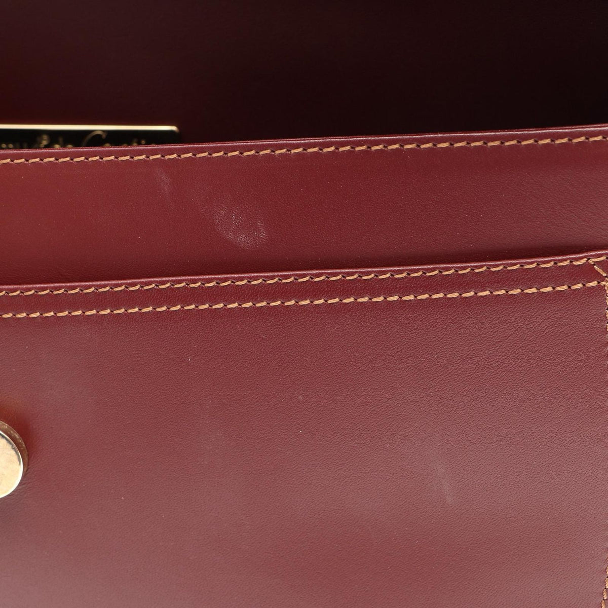 Cartier Shoulder Bag Must Line Bordeaux Leather — view 5