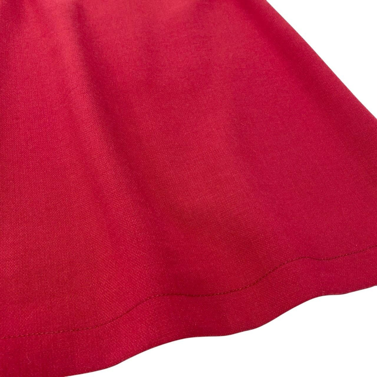 Prada Sleeveless Dress Knee Length 36 Red Wool — view 6