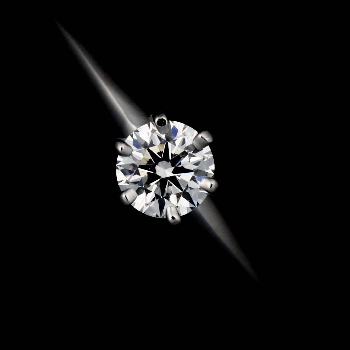 Tiffany & Co Solitaire Ring Diamond Platinum — view 6