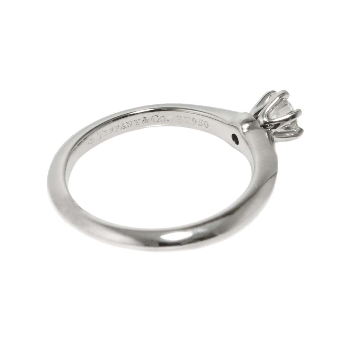 Tiffany & Co Solitaire Ring Diamond Platinum — view 3