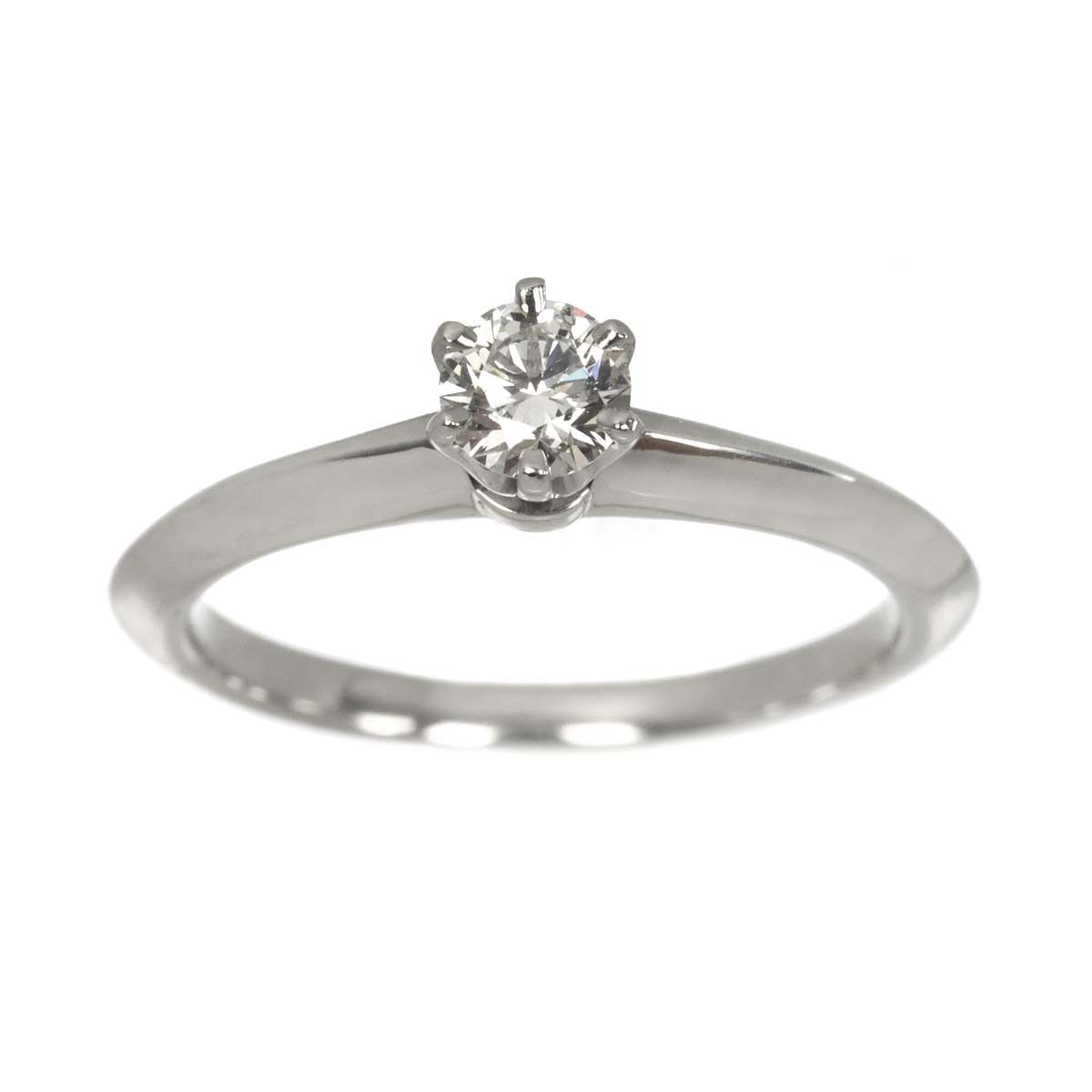 Tiffany & Co Solitaire Ring Diamond Platinum — view 2