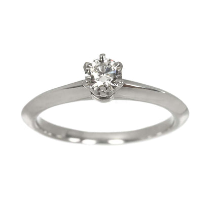 Tiffany & Co Solitaire Ring Diamond Platinum — view 2