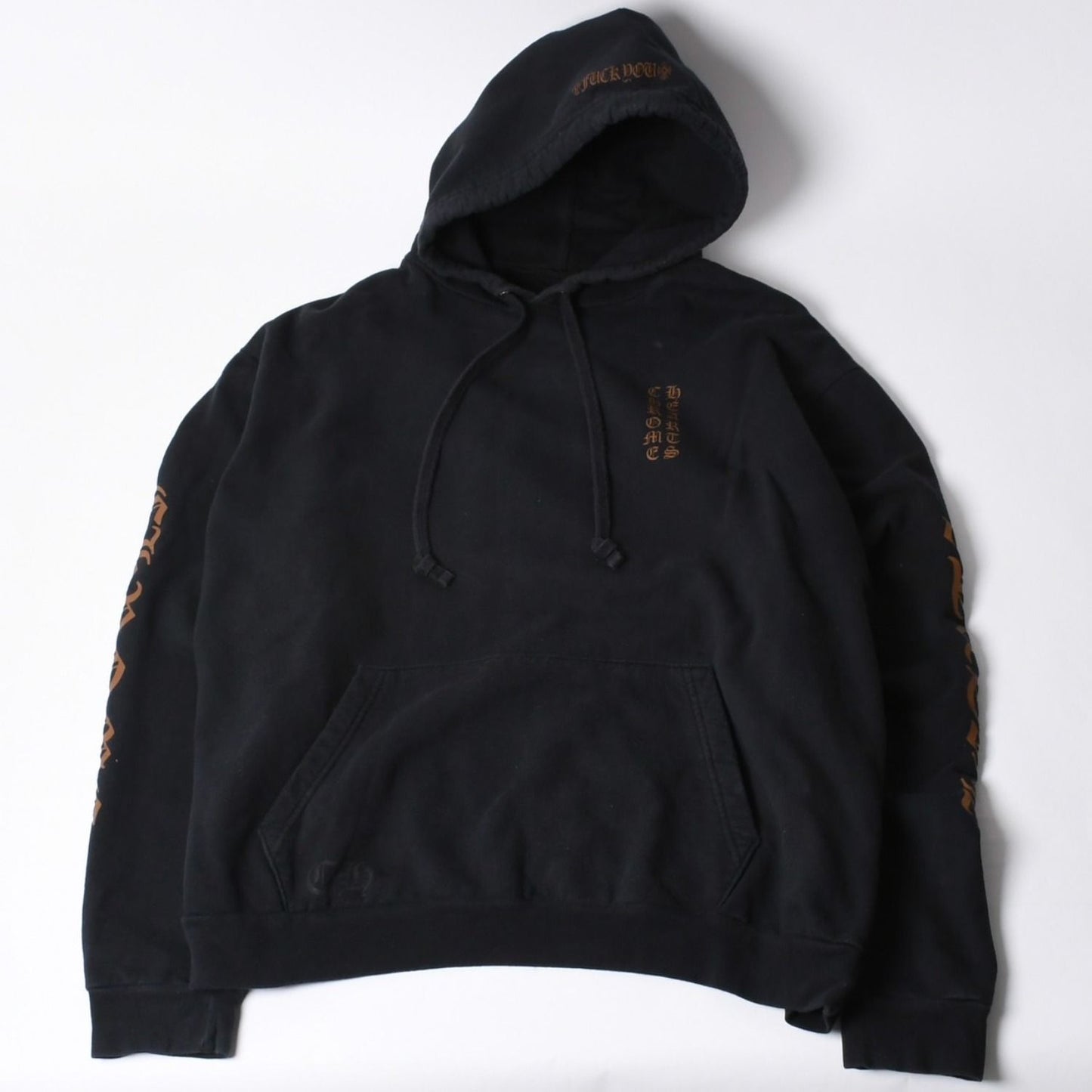 Chrome Hearts Hoodie Logo Sleeve Print Black XL