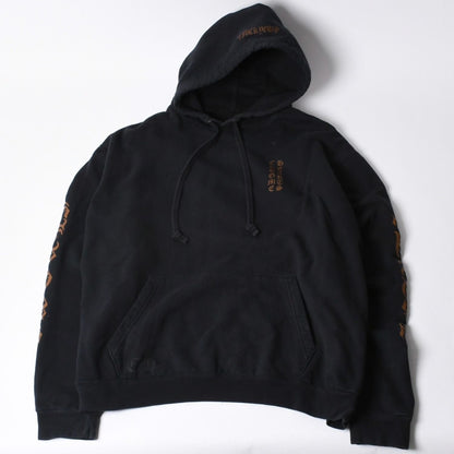 Chrome Hearts Hoodie Logo Sleeve Print Black XL