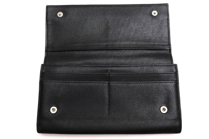 Tiffany & Co Wallet Leather Black Continental Flap with Coin Purse Bifold — view 6