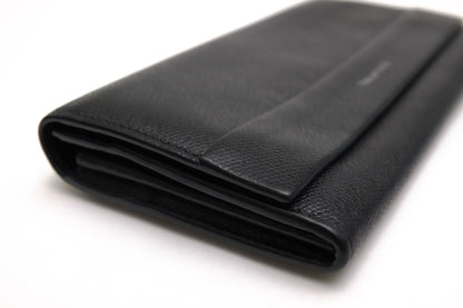 Tiffany & Co Wallet Leather Black Continental Flap with Coin Purse Bifold — view 5
