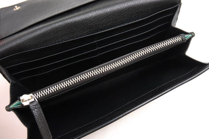 Tiffany & Co Wallet Leather Black Continental Flap with Coin Purse Bifold — view 7