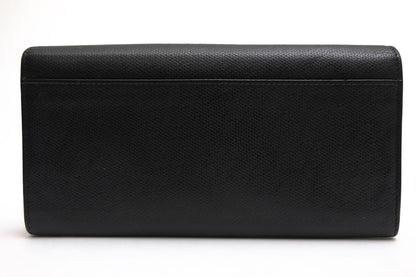 Tiffany & Co Wallet Leather Black Continental Flap with Coin Purse Bifold — view 2