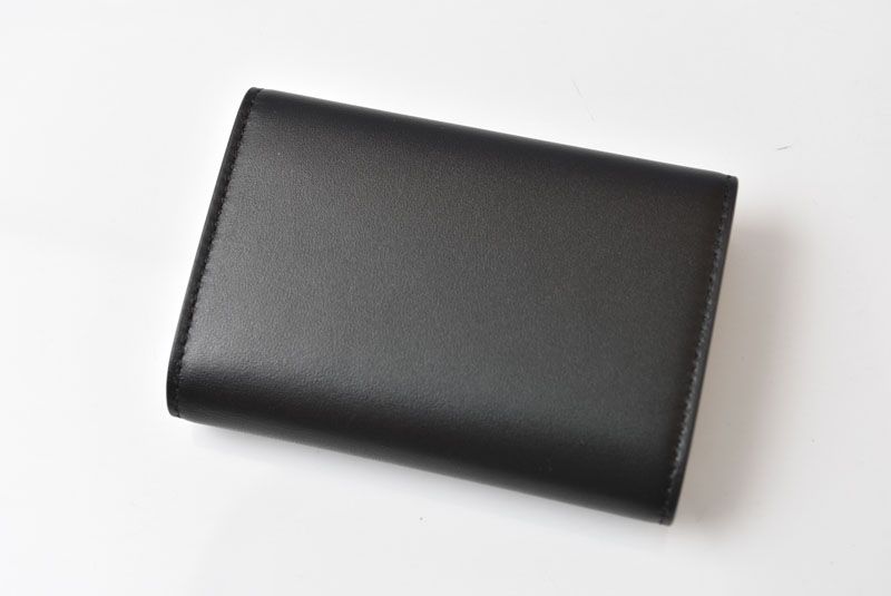 Saint Laurent Key Case Leather Black Gold Key Holder — view 9