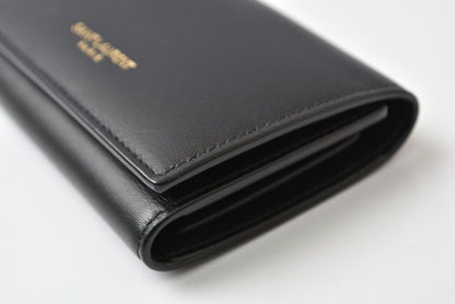 Saint Laurent Key Case Leather Black Gold Key Holder — view 8