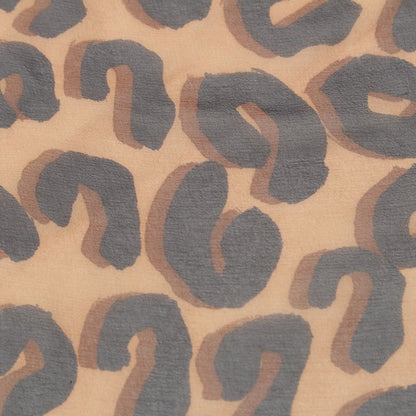 Louis Vuitton Silk Monogram Leopard Sheer Scarf Brown — view 4